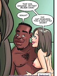 John Persons interracial comics with epic drawn cumshots