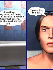 Hot horny wife cheating her husband with his best friend 3d comics