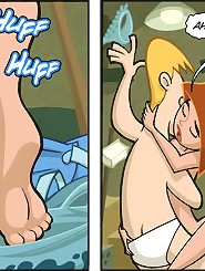 Kim possible porn gallery. Naked Kim Possible and Ron have sex in the market
