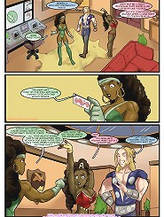 Black superheroines at John Person porno gallery