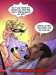 Interracial comic porn. So if your hands are behind your head then whats rubbing against my butt!