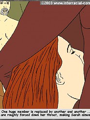Interracial cartoon rape of young white girl