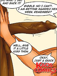 Buxomy sweet slut first deals with a really massive brown penis in interracial erotic cartoons!