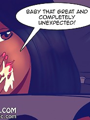 Tracy kept giving him unlimited blowjobs at interracial comic porn