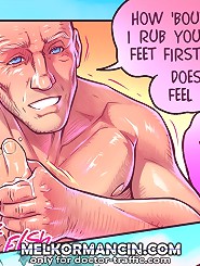 How about I rub your feet after these great anime big boobs? Does that feels good? Yeah that hits the spot!