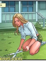 He knew at that second that the bitch was falling in love on this cartoon porn pic with him