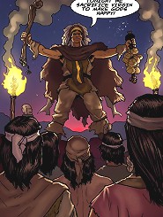 That's what this ceremony is about. Sacrificing you on these black sex comics