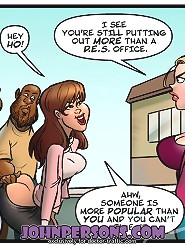 Horny slut getting ready for mindless interracial gang bang disgrace in street John Person comics